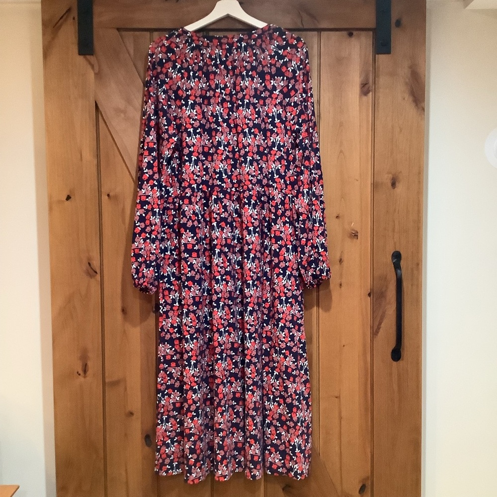 NWT Boden Willow Jersey Midi Dress V-Neckline Size 16 - Picture 4 of 8